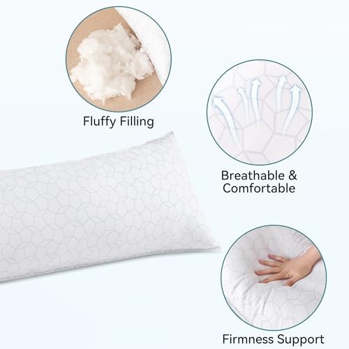 Oubonun 20x54 Full White Body Pillow for Adults