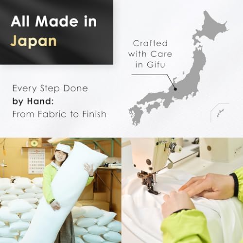 Comodo Luxury Body Pillow Made in Japan 63 x 20 inch