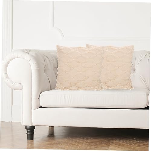 Cabilock Home Pillow Covers 2pcs Zipper Velvet Throw Pillowcase Set