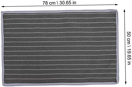 2pcs Gray Stripe Skid Pillow Protectors Breathable Travel Pillowcase Towels