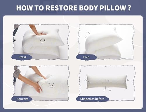 20x54 Weighted Body Pillow for Side Sleepers
