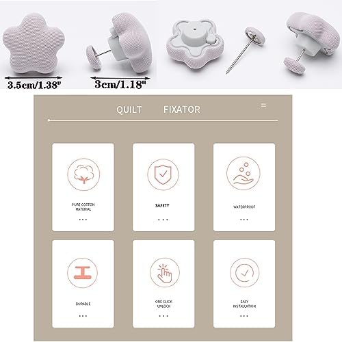 30 Pcs Duvet Clips Comforter Curtain Pins Set