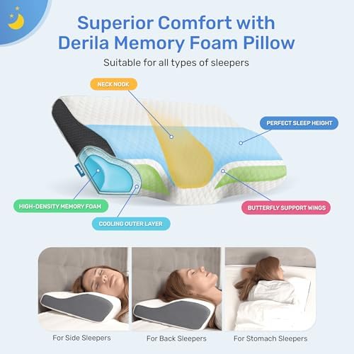 Derila King Size Neck Pillow for Sleeping