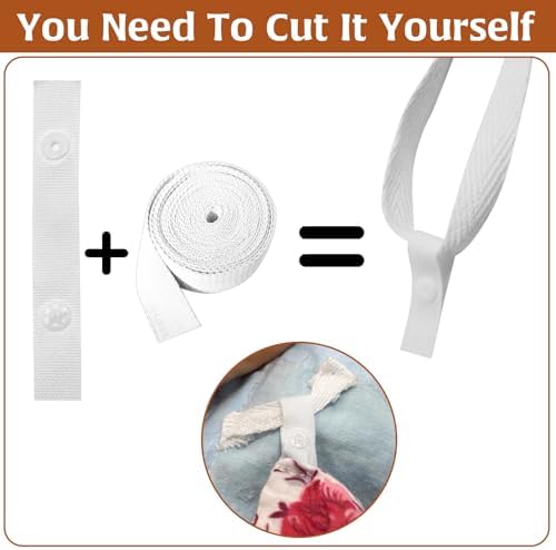 16Pcs White Duvet Clips for Comforter Stability 1