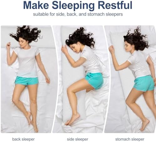 ELAORY Memory Foam Body Pillow for Side Sleepers 20x54 Inch White