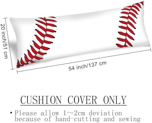 DINJUNA Sports Themed Body Pillow Cover 20x54 1