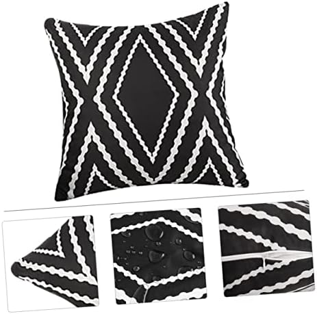 PRETYZOOM Waterproof Pillowcase 45x45cm Geometric Design