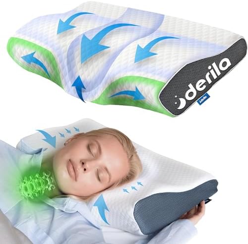 Derila Cervical Queen Pillow for Sleeping Support