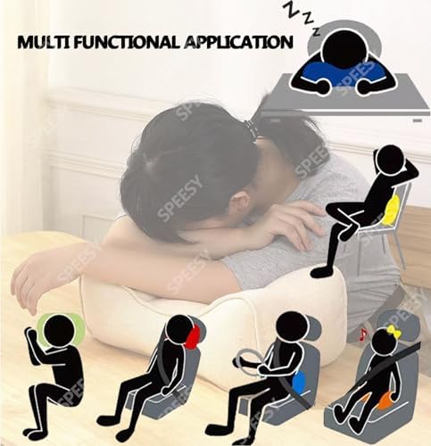 SPeesy Lumbar Support Pillow for Car and Office Chair Orange