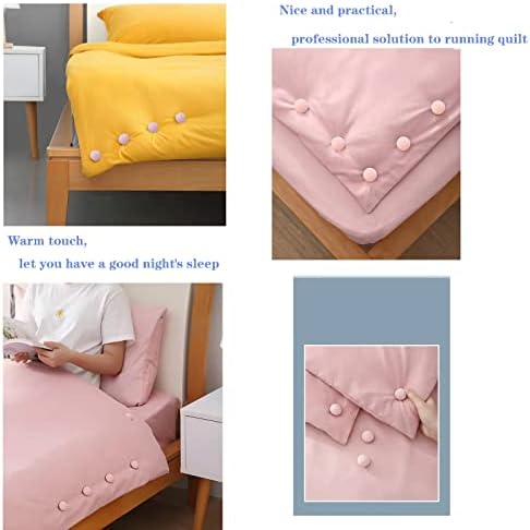 TESSVEYA Duvet Clips 16 Sets - Pink Round Duvet Pins