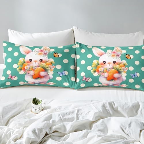 Castle Fairy Cute Cartoon Rabbit Sheet Set Twin Size