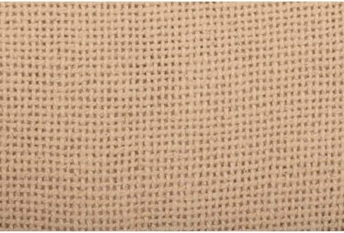 VHC Brands Burlap Fringed Bed Skirts Twin Size