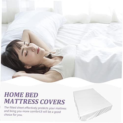 CRILSTYLEO Queen Mattress Protector Cotton Fitted Sheet Elastic Design