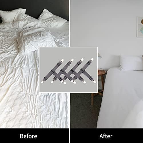 Fitted Sheet Straps 4PCS Sturdy Bed Sheet Clips