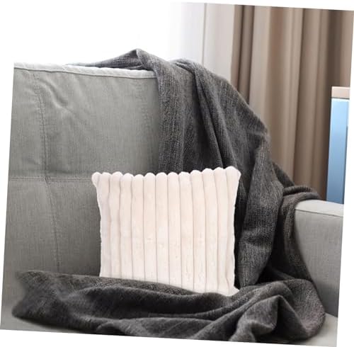 JECOMPRIS Faux Fur Throw Pillow Cover Case