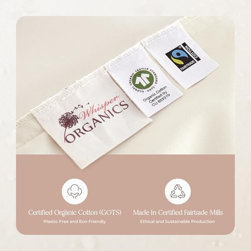 Organic Cotton Pillow Protectors - 2 Pack GOTS Certified