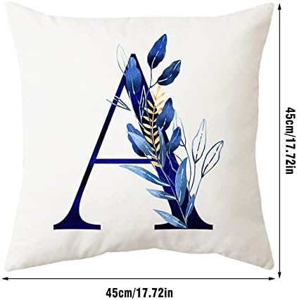 TUNKENCE Alphabet Decorative Pillow Covers 18x18