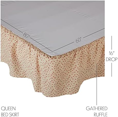 VHC Brands Camilia Queen Bed Skirt 60x80x16 1