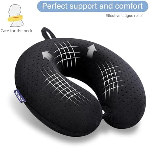 Gosider Velvet Memory Foam Travel Neck Pillow