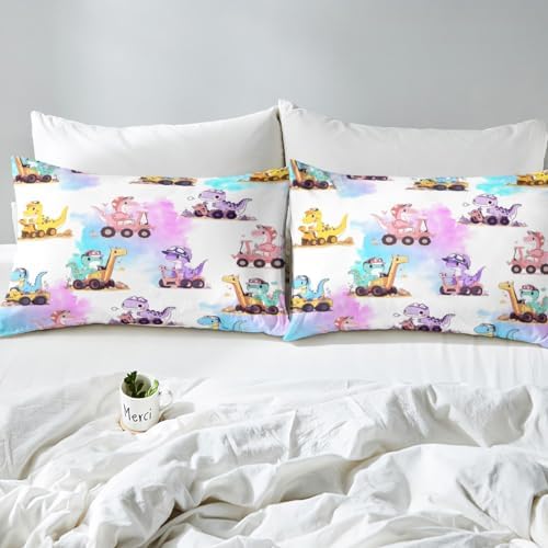 Castle Fairy Colorful Cute Dinosaur Sheet Set
