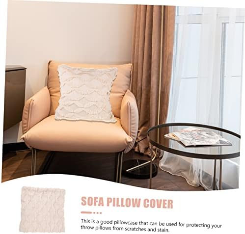 TOGEVAL Soft Plush Pillowcase Set for Sofa Bed