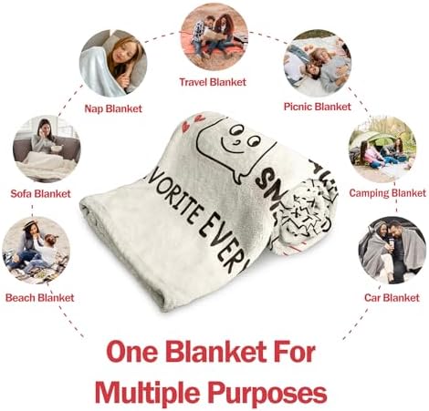 Romantic I Love You Throw Blanket for Him Her
