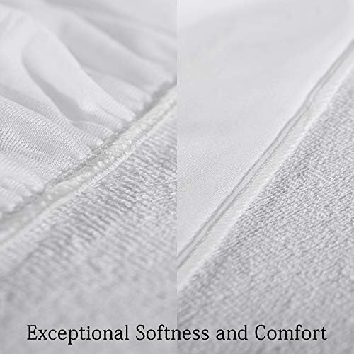 NTBAY Cotton Terry Waterproof Mattress Protector Twin XL 14 Inches Deep Pocket
