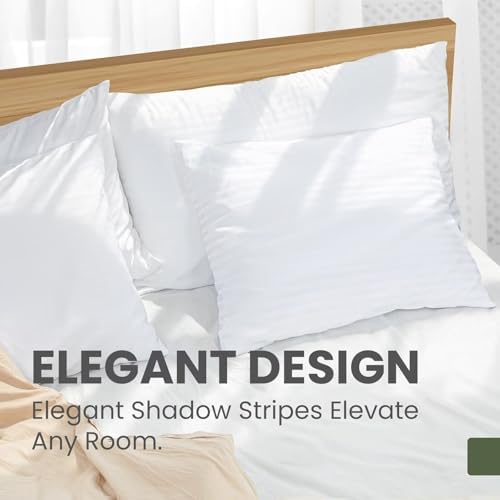 Fairpeak 4 Pack Standard 20x26 Pillow Protectors with Zipper