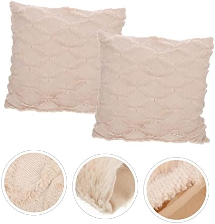 Cabilock Home Pillow Covers 2pcs Zipper Velvet Throw Pillowcase Set