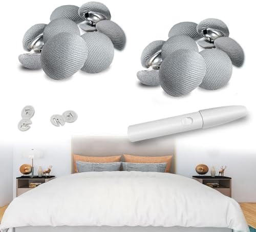 CENTOLLA Duvet Cover Clips Pin-Less 16-Piece Light Safe