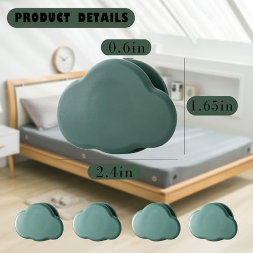 4 Pack Duvet Clips for Bedding Accessories