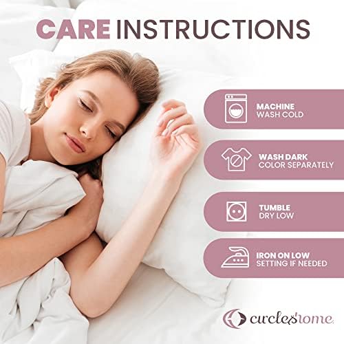 CirclesHome Pillow Protectors 2 Pack Queen Size