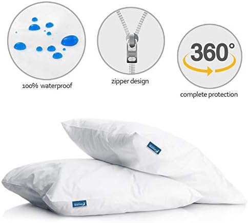 Moonsea Waterproof Pillow Case Protector 4 Pack