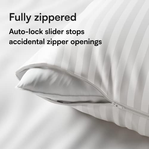 Ultra Soft Pillow Protectors - 4 Pack Zipper Standard Size