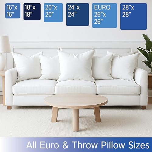 Four Seasons Essentials Throw Pillow Covers Set of 2 18x18 Waterproof