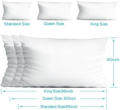 CAROMIO 4-Pack Zippered Pillow Protectors 1