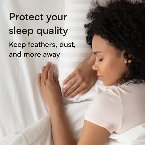 Ultra Soft Pillow Protectors - 4 Pack Zipper Standard Size