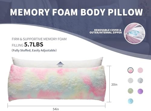 20x54 Weighted Body Pillow for Side Sleepers