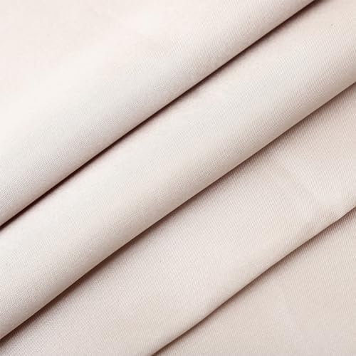 Cabilock 2pcs Silk Pillowcases Twin Size Beige Pillow Covers