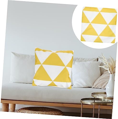 MAGICLULU Geometric Pillowcase for Car Decor Yellow