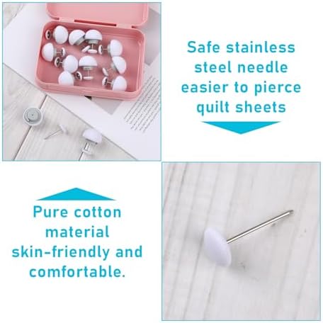 12 Pcs White Duvet Clips for Comforter Bedding Accessories