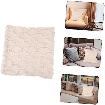 JEWEDECO Plush Throw Pillow Cover for Sofa and Home