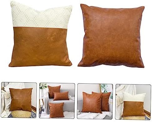 Cabilock 2pcs Nordic Style Throw Pillow Covers with Fringe