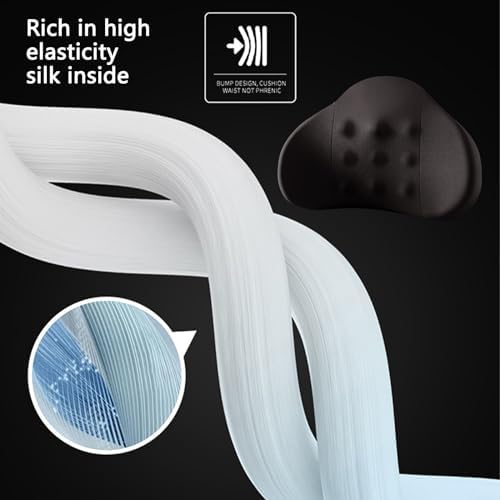 Memory Foam Lumbar Support Pillow for Car and Office Chairs