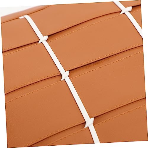 IMIKEYA Pu Leather Throw Pillow Cover - Simple Style Decor