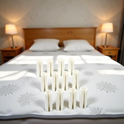 12 Pc White Sheet Grippers for Secure Bed Fit