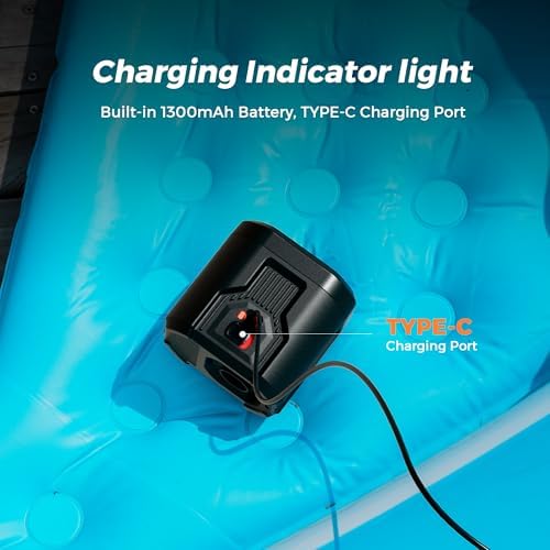 FLEXTAILGEAR 5KPa Air Mattress Pump with 5 Nozzles 1