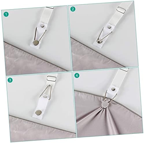 WHAMVOX 4pcs Adjustable Bed Sheet Fixators with Metal Buckle