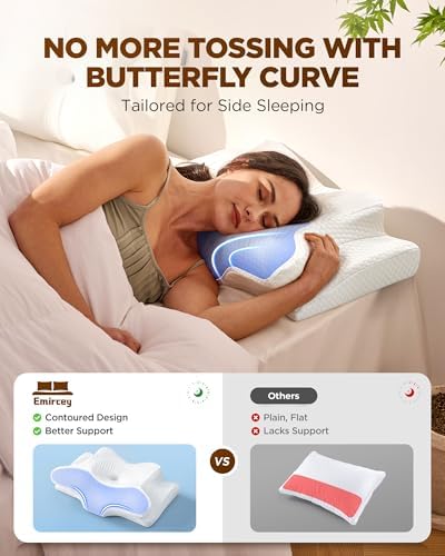 Emircey Cooling Neck Support Pillow for Sleep