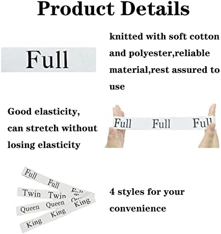 6Pcs Sheet Organizers with Labels Space-Saving Bedding Bands